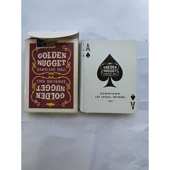 Golden Nugget Playing Cards Type 3 And 4 Black, Red , Green 70s-80s Casino Poker - Picture 10 of 16